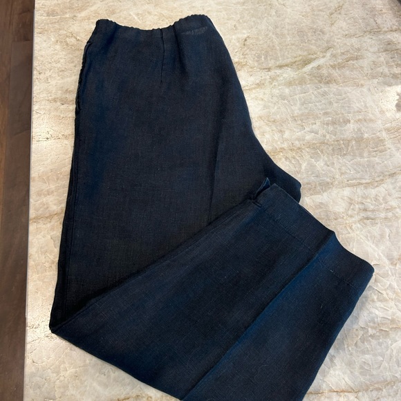 Pure Jill Linen Wide-Leg Crops - Picture 4 of 5